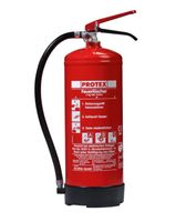 Pulverfeuerlöscher ABC mit Manometer 6 kg Rot