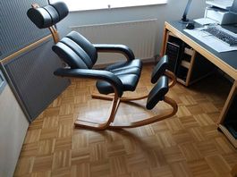 Stokke Duo Varier Balance Leder schwarz