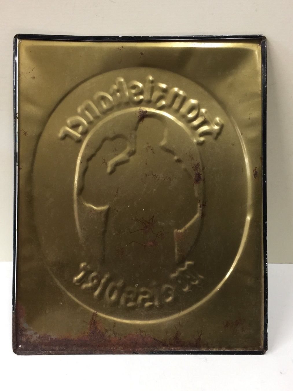 Schilder: Original VintageBlechschild Franziskaner – Gebraucht aus Schaffhausen von vintageville 7