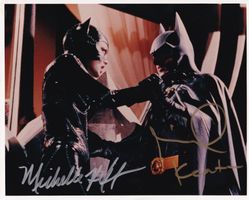 MICHAEL KEATON & MICHELLE PFEIFFER *BATMAN* (20x25cm) COA