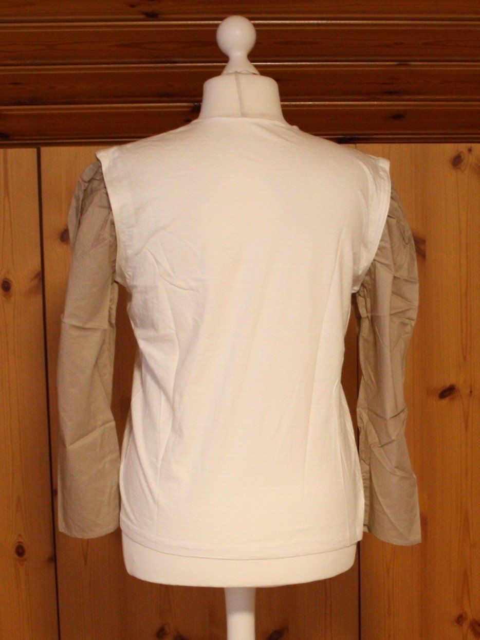 T-Shirts: T - Shirt Langarm weiss-beige Gr. M – Gebraucht aus Flüelen von Diversicum-Vintage 4