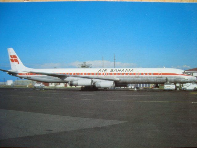Ansichtskarten: Air Bahama DC-8-63CF TF-FLE – Neu und originalverpackt aus Thun von Abigboss