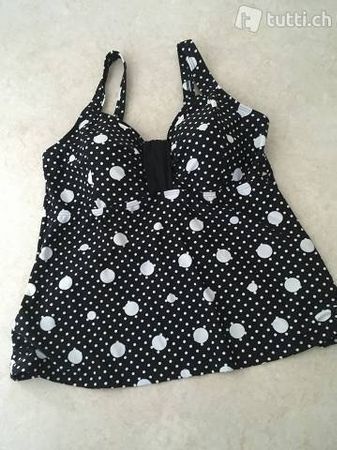 Tankini Oberteil mit Punkten von  Ulla Popken