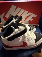 Nike Jordan Mid top sneakers white red black used