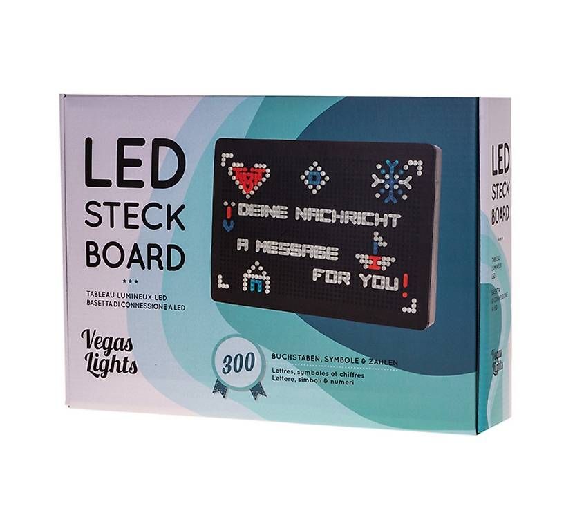 Tutte le decorazioni: LED-Steck-Board Vegas Lights Message Box – Usato da Ehrendingen venduto da Veiga