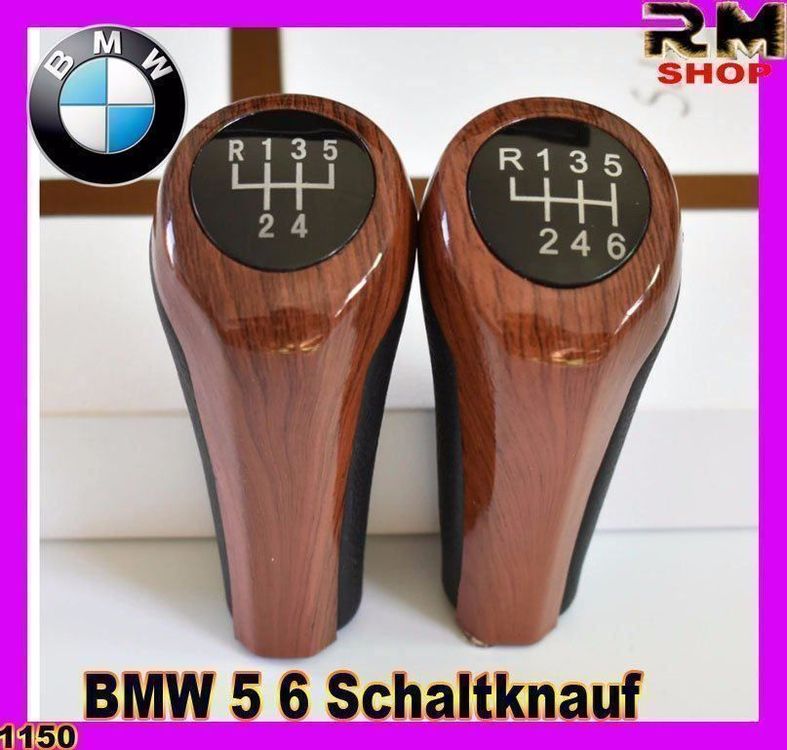 5 6 Gang Holzmaserung Schaltknauf Für BMW 1 3 5 6 Serie E30 E32 E34 E36
