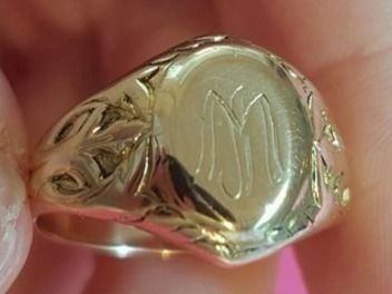 Bagues: Wunderschöner Antiker Wappenring 18Kt – D'occasion à Unterägeri par Altgoldschmuck 2