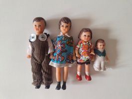Vintage Puppen Familie