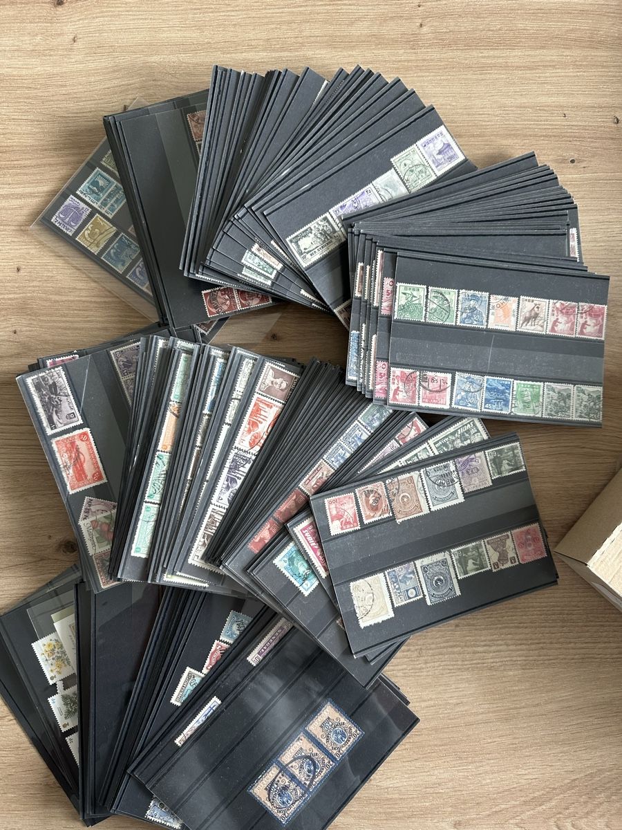 Alle Briefmarken: Kleiner Bestand in viele Einsteckkarten – Gebraucht aus Watt von maxdiroma 3