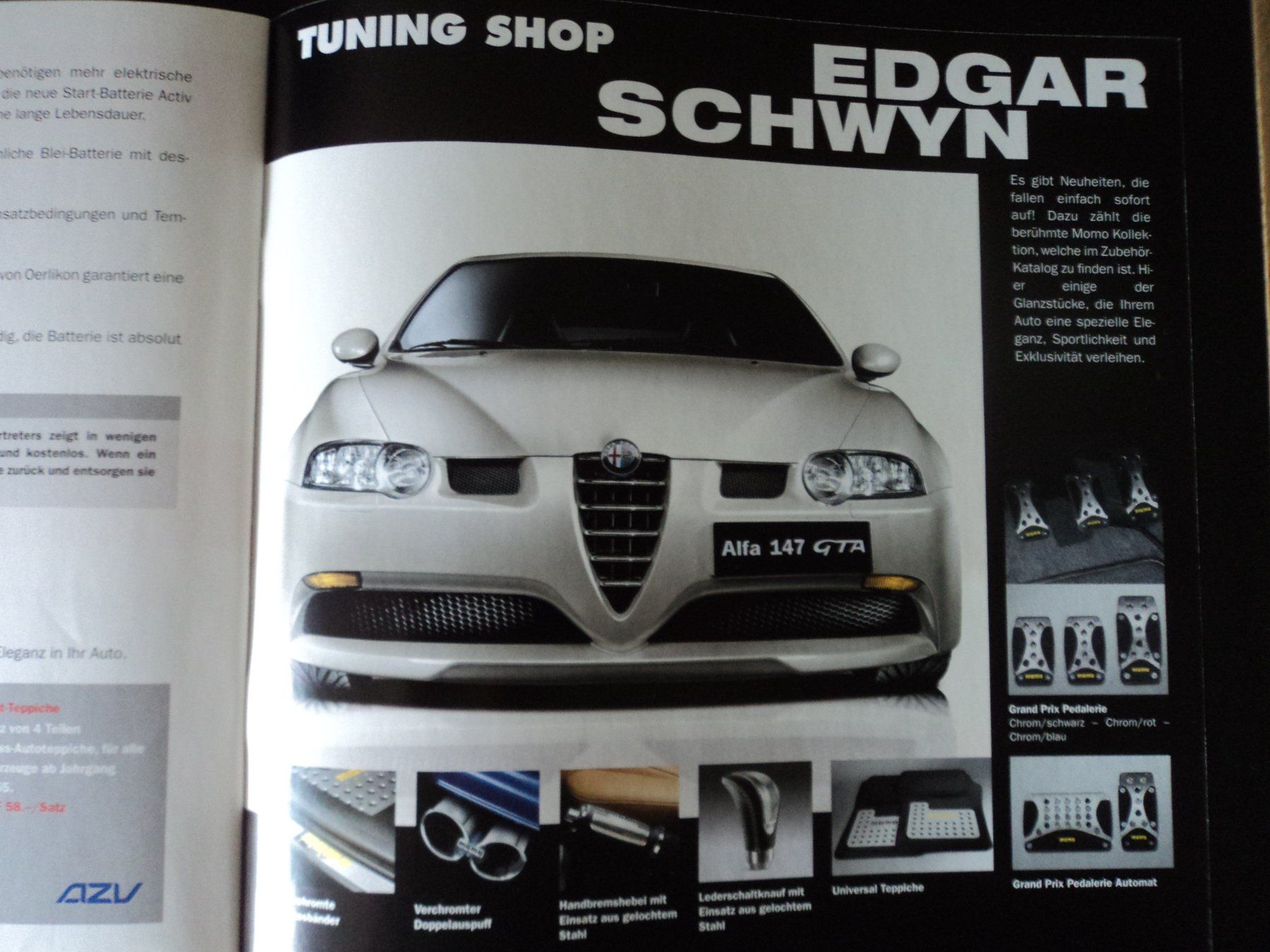 Alfa Romeo Documents: Prospekt Alfa Romeo Services 2003 – D'occasion à Schwarzenburg par modelCARama