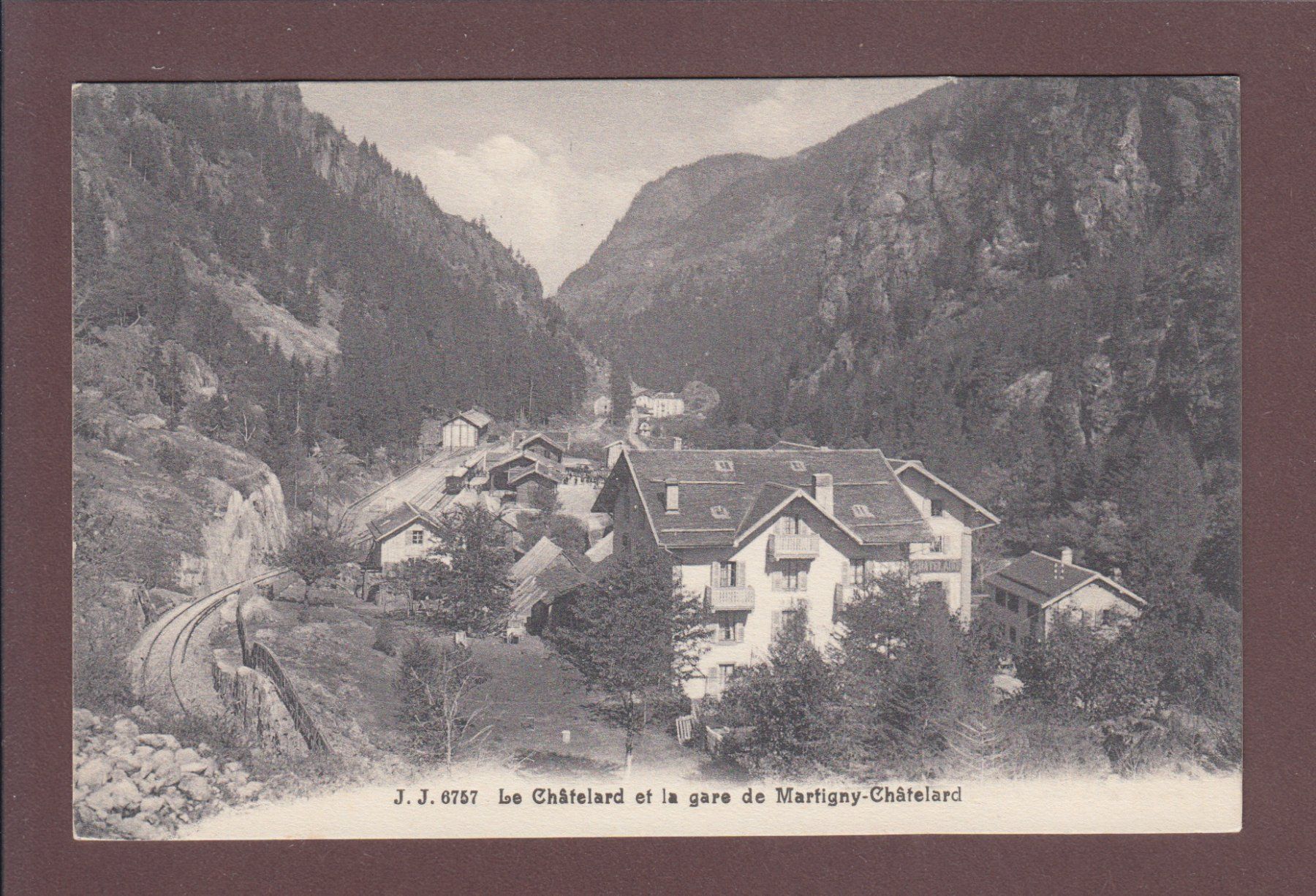 Ansichtskarten: CHÂTELARD et Gare Martigny-Châtelard – Gebraucht aus Pully von nicecards