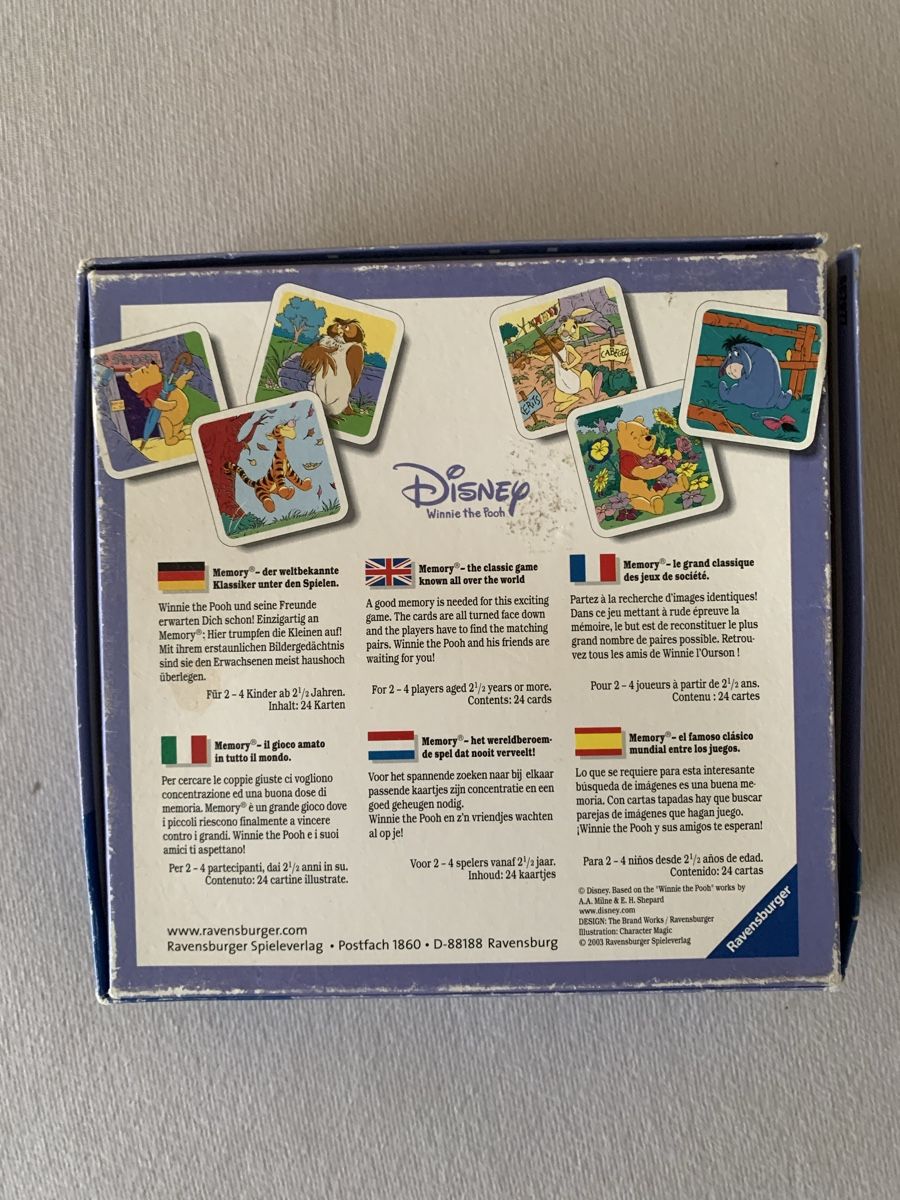 Ravensburger Giochi: Memory Ravensburger Disney, Winnie Pooh, Nemo – Usato da Aarwangen venduto da ChristineHoKa 4