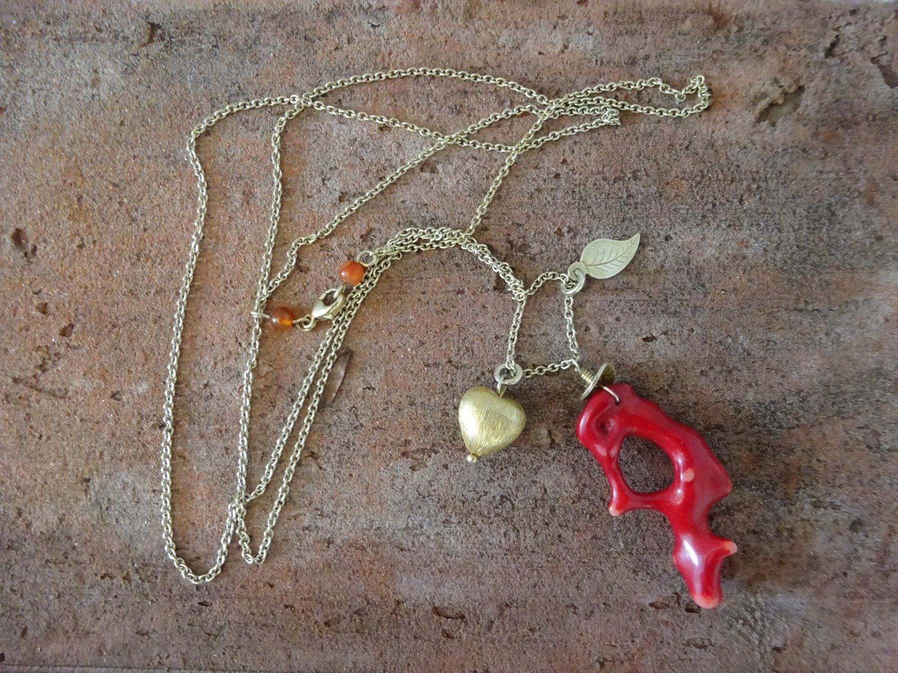 Catenine: Kette mit Korallenast / 925 S, verg. – Usato da Esslingen venduto da FetteSchnecke 5