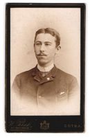 Fotografie W. Zink, Gotha, Portrait Fort