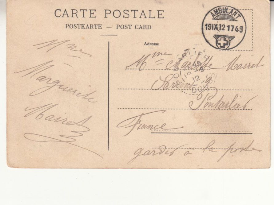 Ansichtskarten: Luzern unter der Egg 1912 mit ST Ambulant – Gebraucht aus Bürglen TG von StampGraf 1