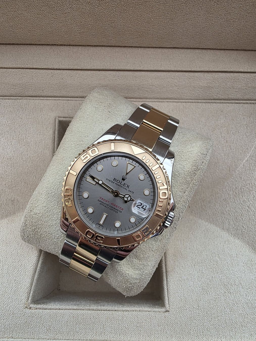 Rolex Uhren: Rolex Yacht-Master Midsize 35 mm – Ref. 68623 – Gebraucht aus Basel von Wolfofvintagewatches