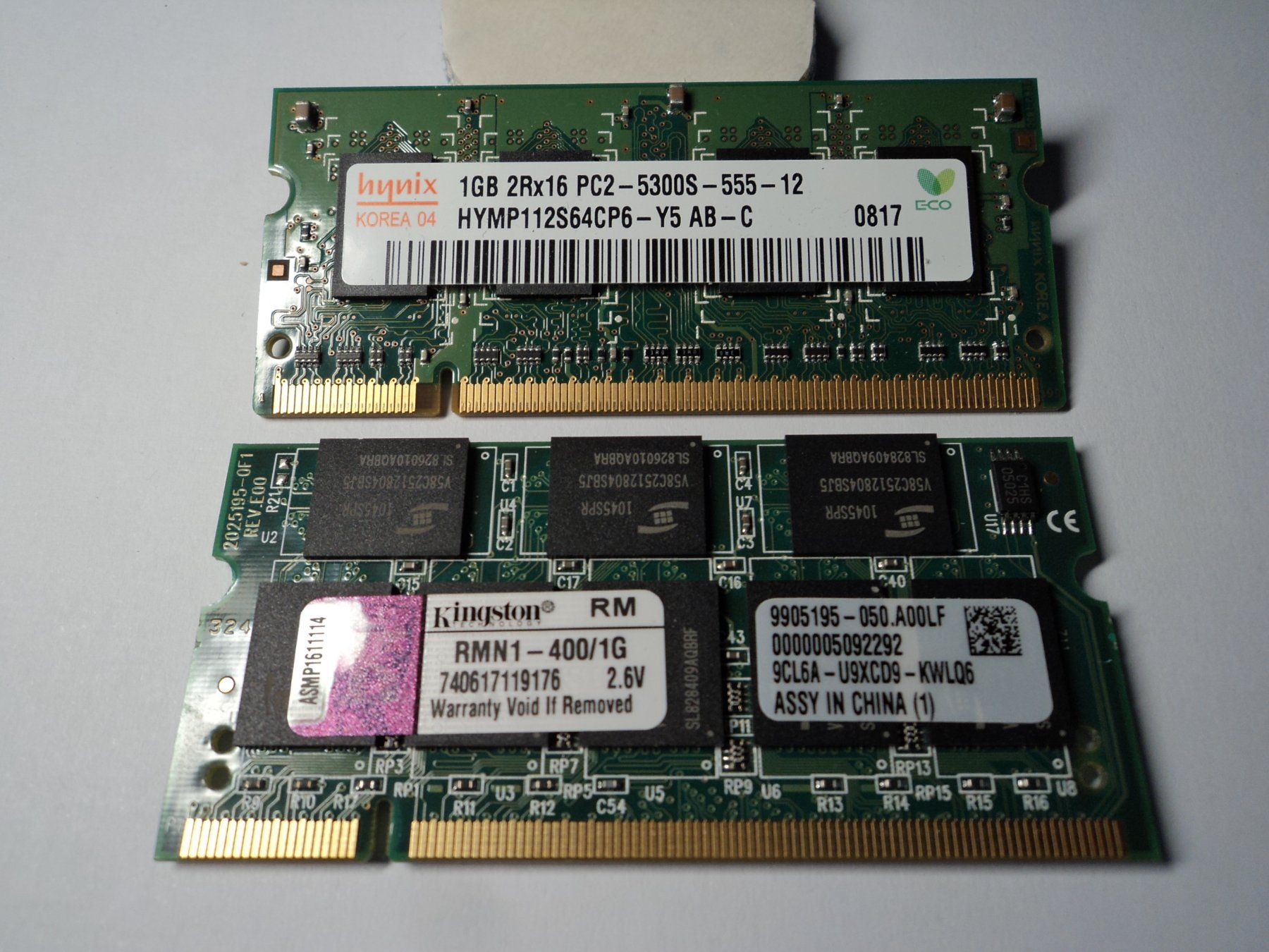 Memoria / RAM: 9 x RAM - Speicher 256MB - 8GB – Usato da Wald ZH venduto da soundmann 2