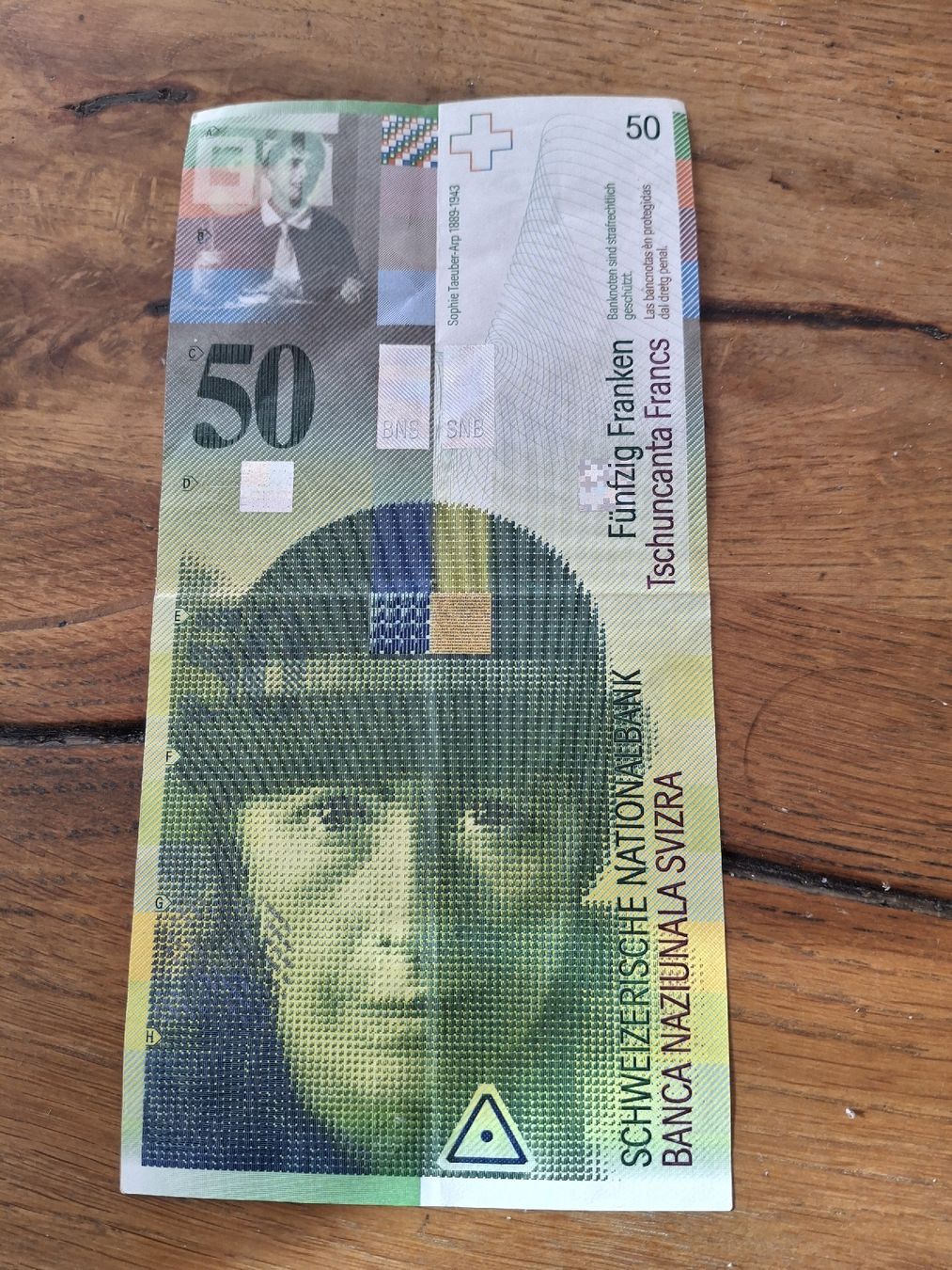 Banconote: 50Fr Note – Usato da Bern venduto da Sahlenweidli