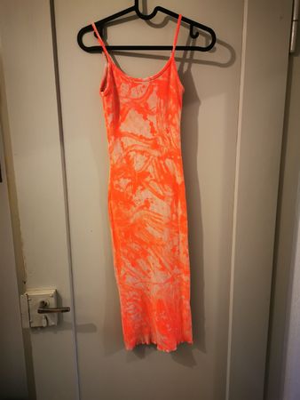 Sommer Kleid Fashion Nova, Grösse M, Neon Orange, Top!