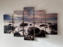 Meeresbild Leinwand 5-teilig