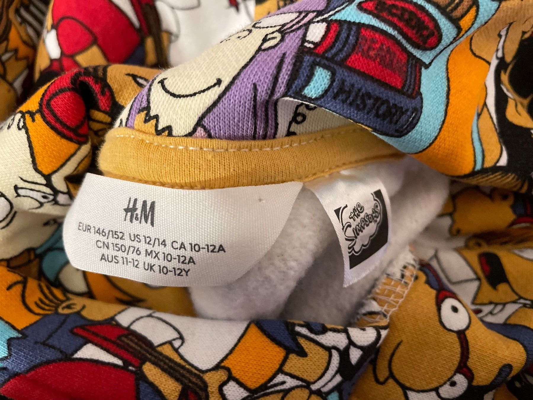 H&M Maglioni & Felpe: H&M / SIMPSONS Hoodie "Springfield Elementary" Gr. 146/152 – Usato da Frasnacht venduto da GracyStore 2
