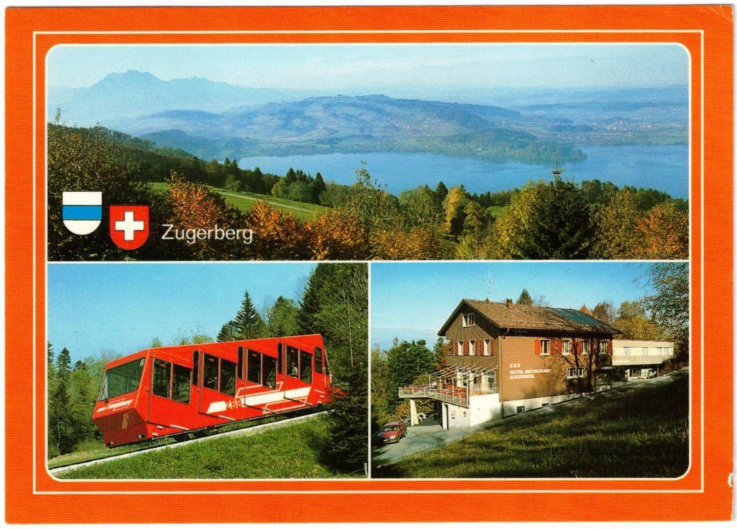 Cartoline postali: Zug - 3 Bild AK Zugerberg – Usato da Binningen venduto da Mountainrider