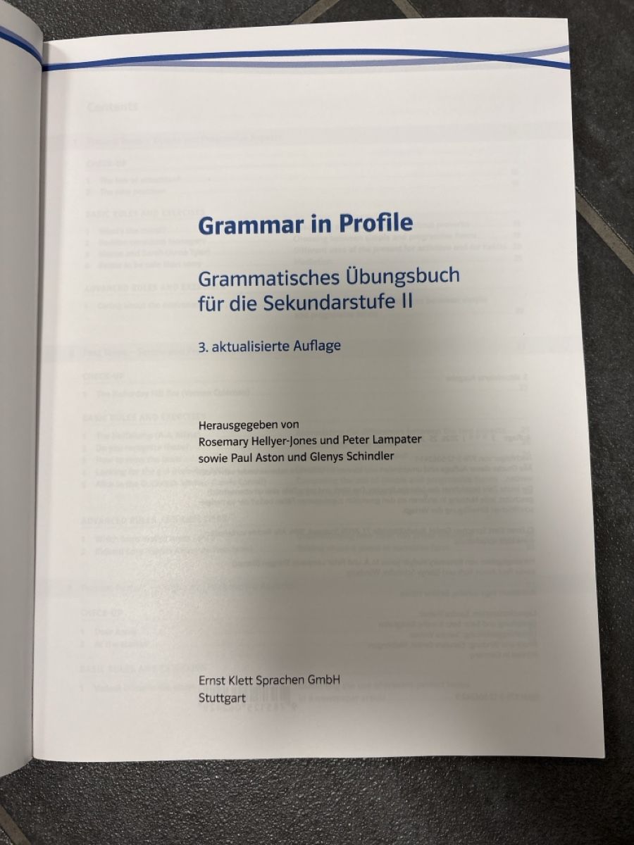 Libri: Grammar in Profile Sek II Klett – Nuovo (secondo la descrizione) da Rümlang venduto da svent 1