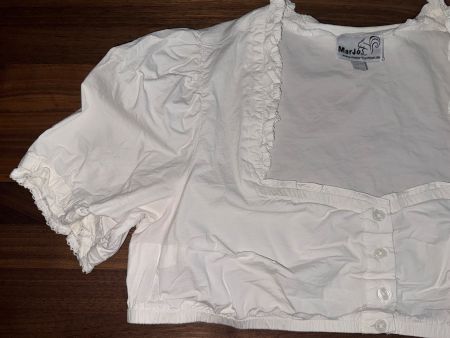 MarJo Trachten Dirndl Bluse Hemd Oktoberfest 46 48 XXL weiss
