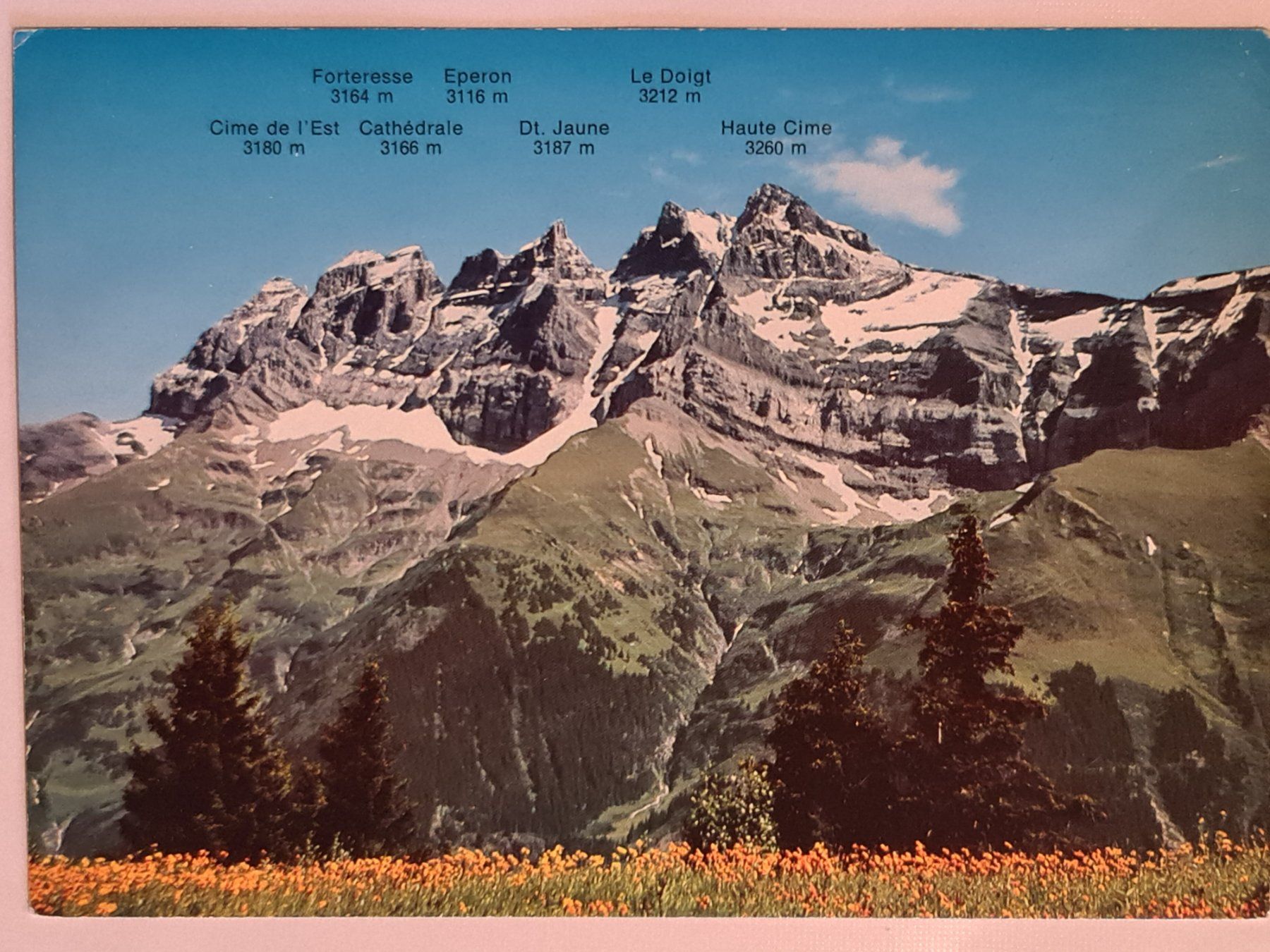 Cartoline postali: Dents du Midi Postkarte – Usato da Dintikon venduto da Vexi