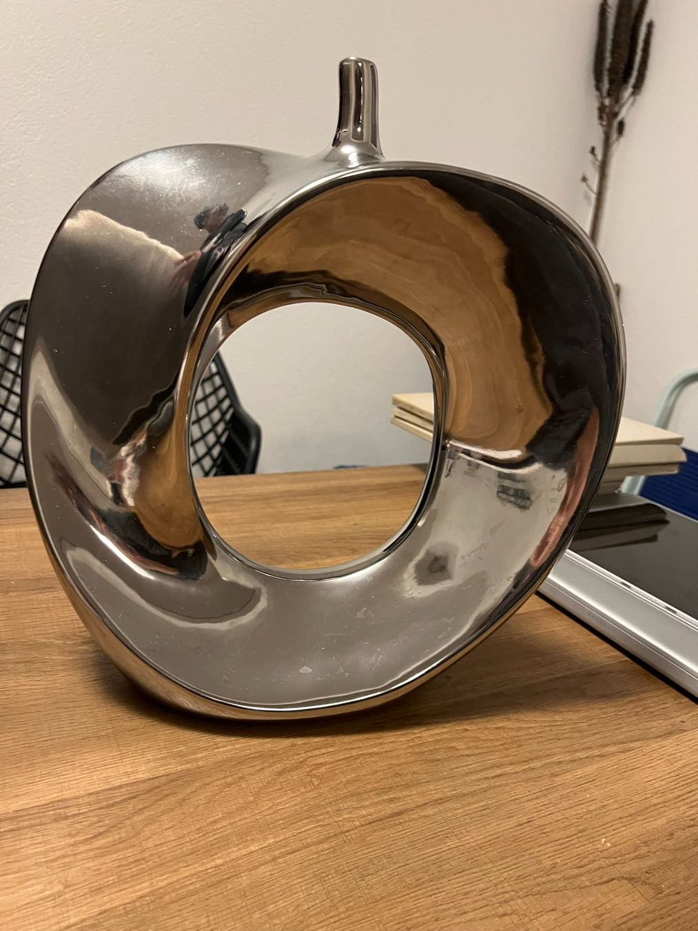Vasi & Recipienti: Designer Vase Apfelförmig Chrom Silber Deko – Nuovo (secondo la descrizione) da Volketswil venduto da Lootington_Post