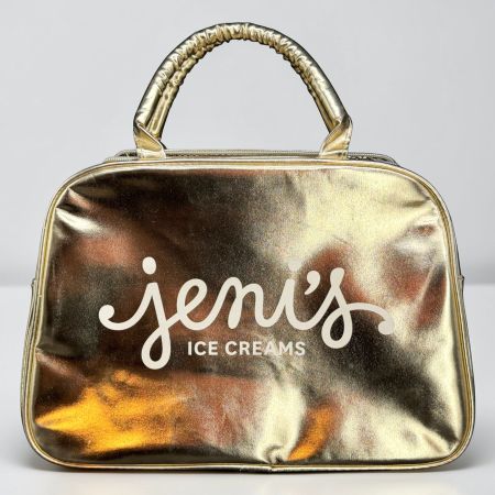 Sac isotherme de voyage Jeni's Ice Cream doré métallisé