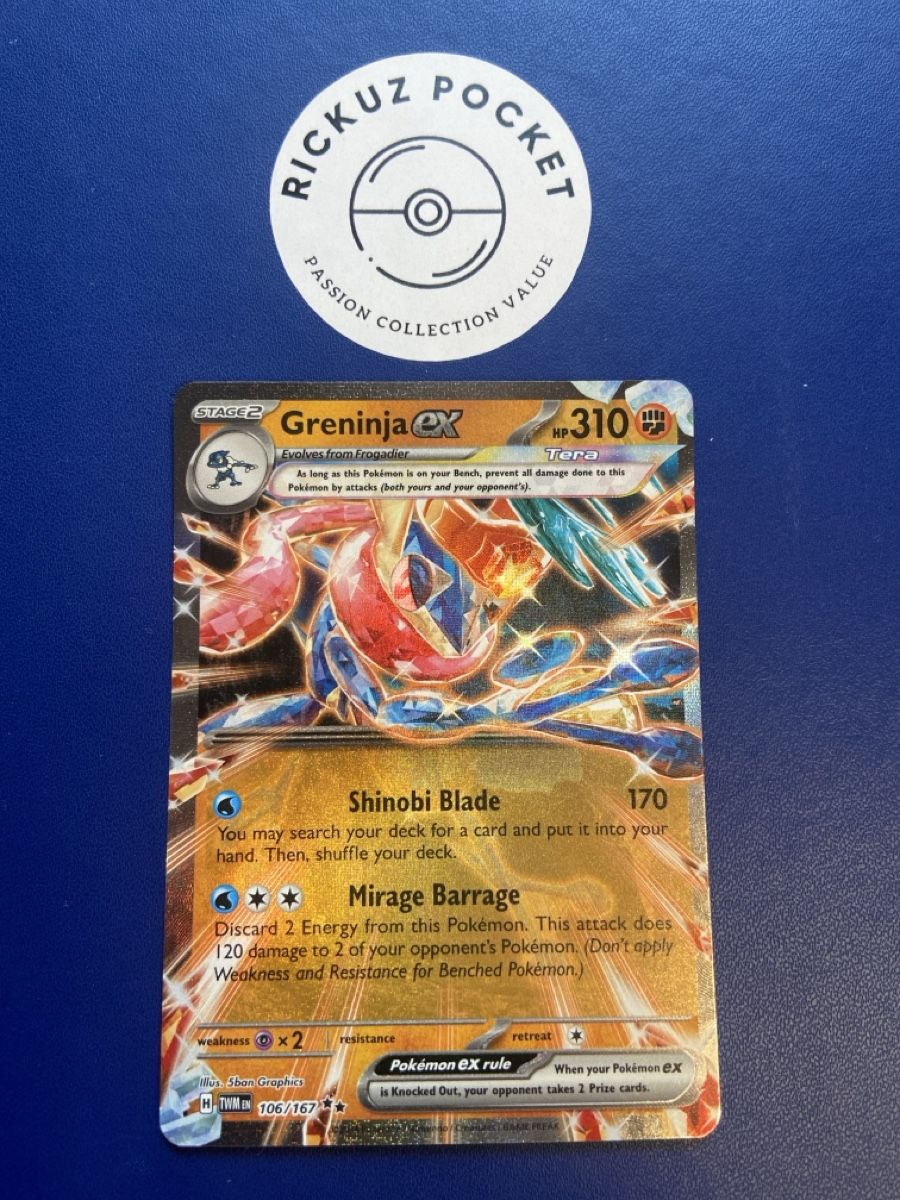 Pokémon Carte collezionabili: Greninja Ex #106 Pokemon Twilight Masquerade – Usato da Montagnola venduto da Rickuz