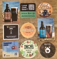 9 Bierdeckel aus England - Reklame - Pub - Englisch - Bier