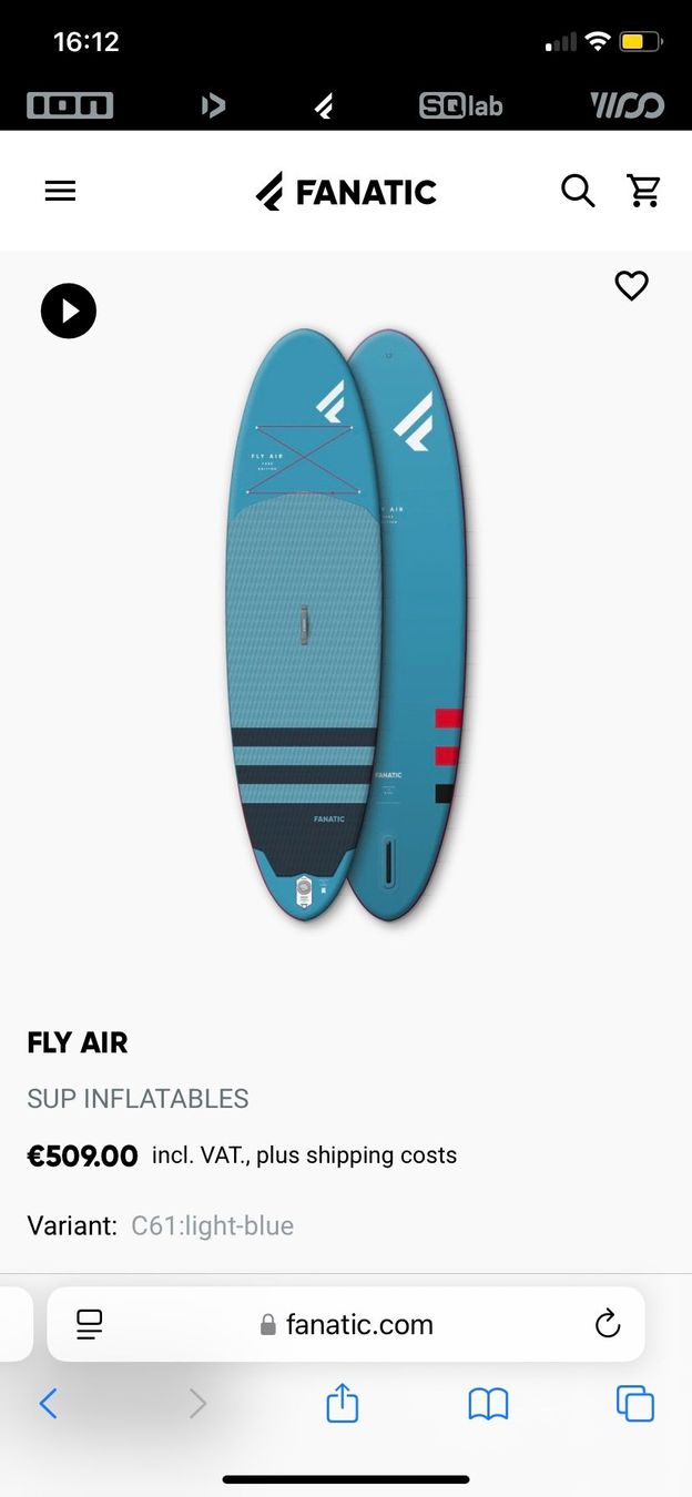 Tavole da surf e di nuoto: Fanatic SUP 10ft 4" – Usato da Zürich venduto da JimP9 3