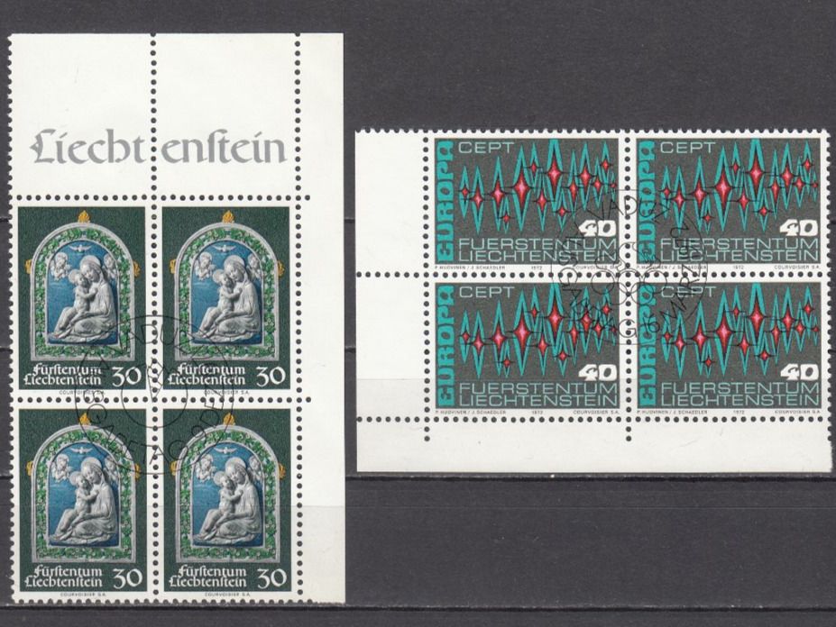 Tutti i francobolli: LBK 491 + 492 im 4er-Block mit ET – Usato da Bürglen TG venduto da StampGraf