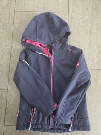Kinder Softshelljacke Trollkids Grösse 110 dunkelblau