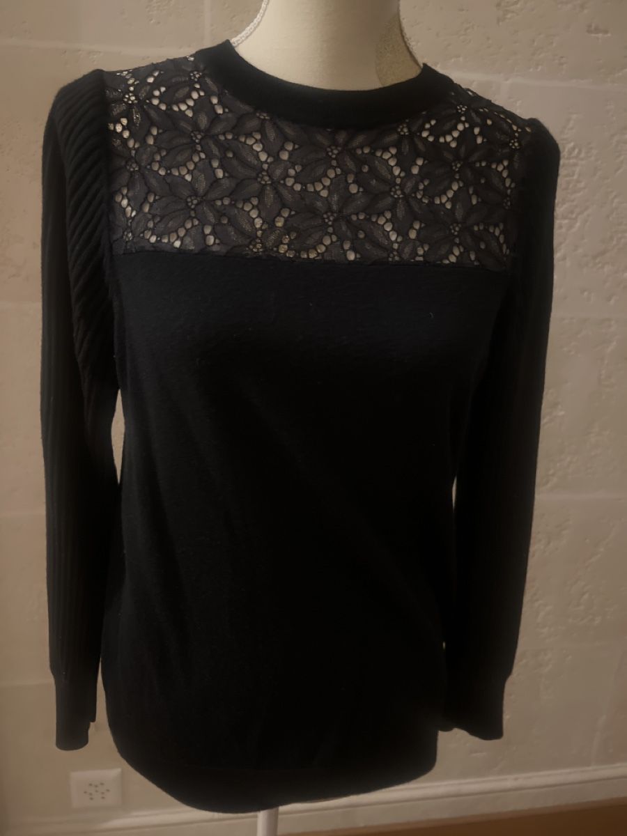 Pinko Maglioni & Felpe: Pull noir à dentelle Pinko taille 38 – Nuovo (secondo la descrizione) da Lausanne venduto da Flo1006