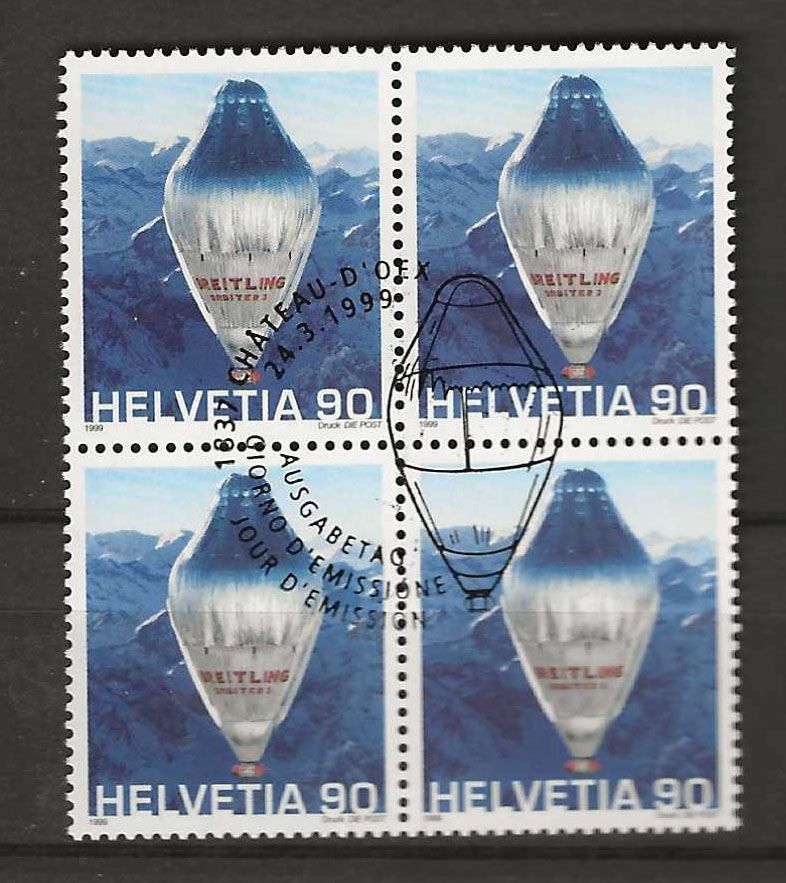 Tous les timbres: B0971 - Breitling Orbiter Piccard B4 1.j – D'occasion à Trélex par Phil_Albert