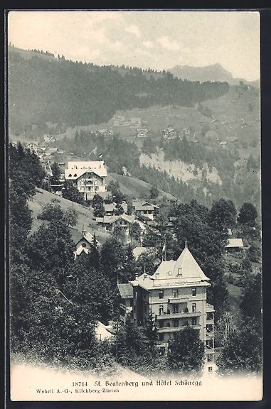 Cartes postales: Beatenberg, Totalansicht mit Hotel Sch – D'occasion à Berlin par bartko-reher
