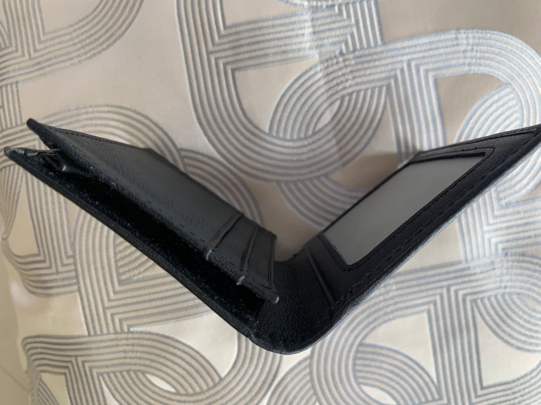 Portafogli: Geldbörse mit geflochtenem Kunstleder – Nuovo (secondo la descrizione) da Altendorf venduto da wqv_97 5