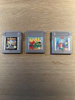 3 Game Boy Spiele, The Fidgets Golf, The Little Mermaid