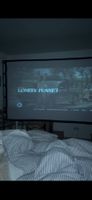 Heimkino-Set komplett: Beamer + Stativ + 120" Leinwand
