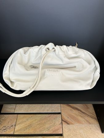 Sac Alexander McQueen cuir blanc