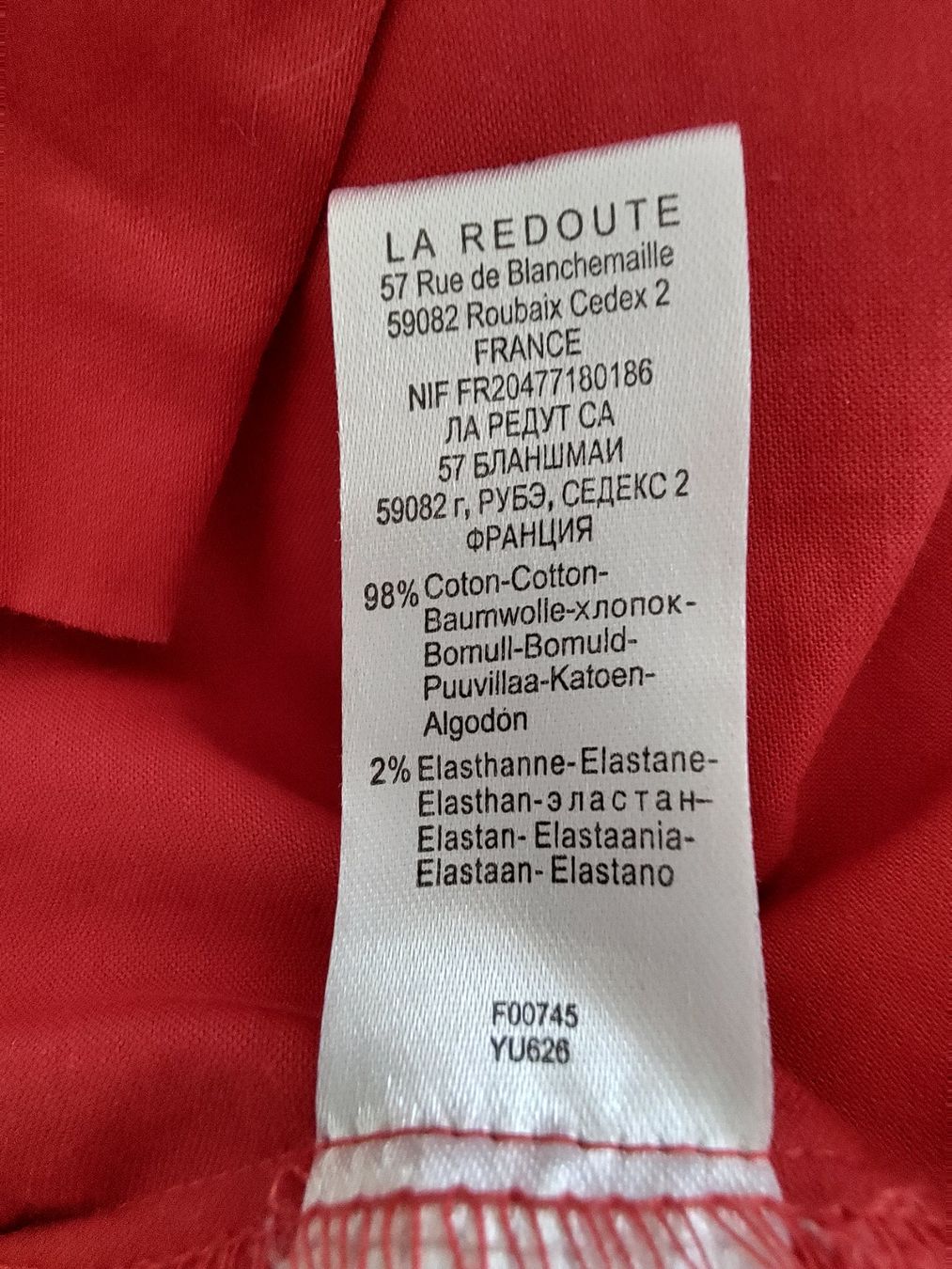 Vestiti: La Redoute Kleid rot Gr. 34 Baumwolle – Usato da Arbon venduto da Franca1979 3