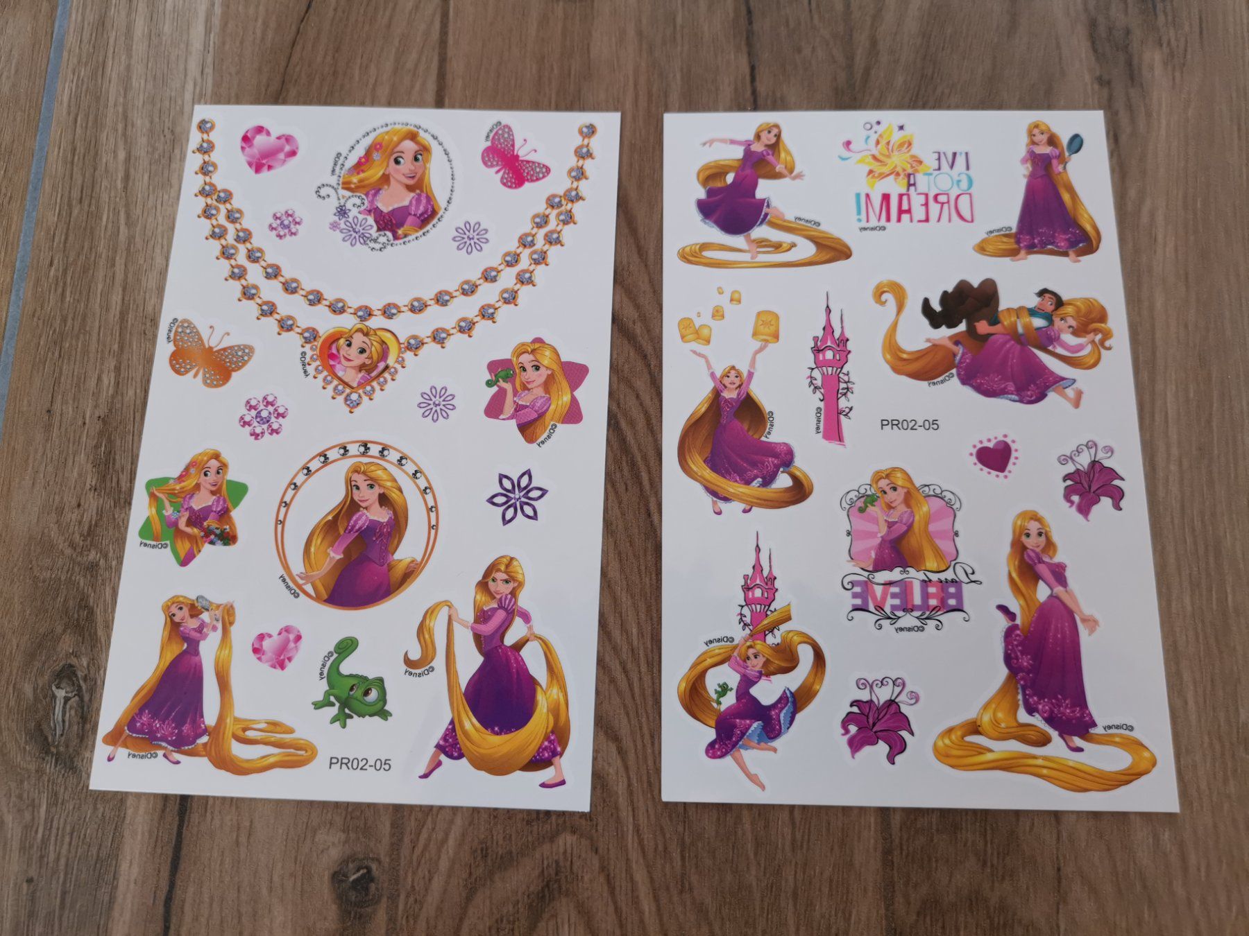Sticker: Disney Rapunzel Kinder Tattoo 2 Stück – Nuovo e nell'imballaggio originale da Fankhaus (Trub) venduto da sun_7677