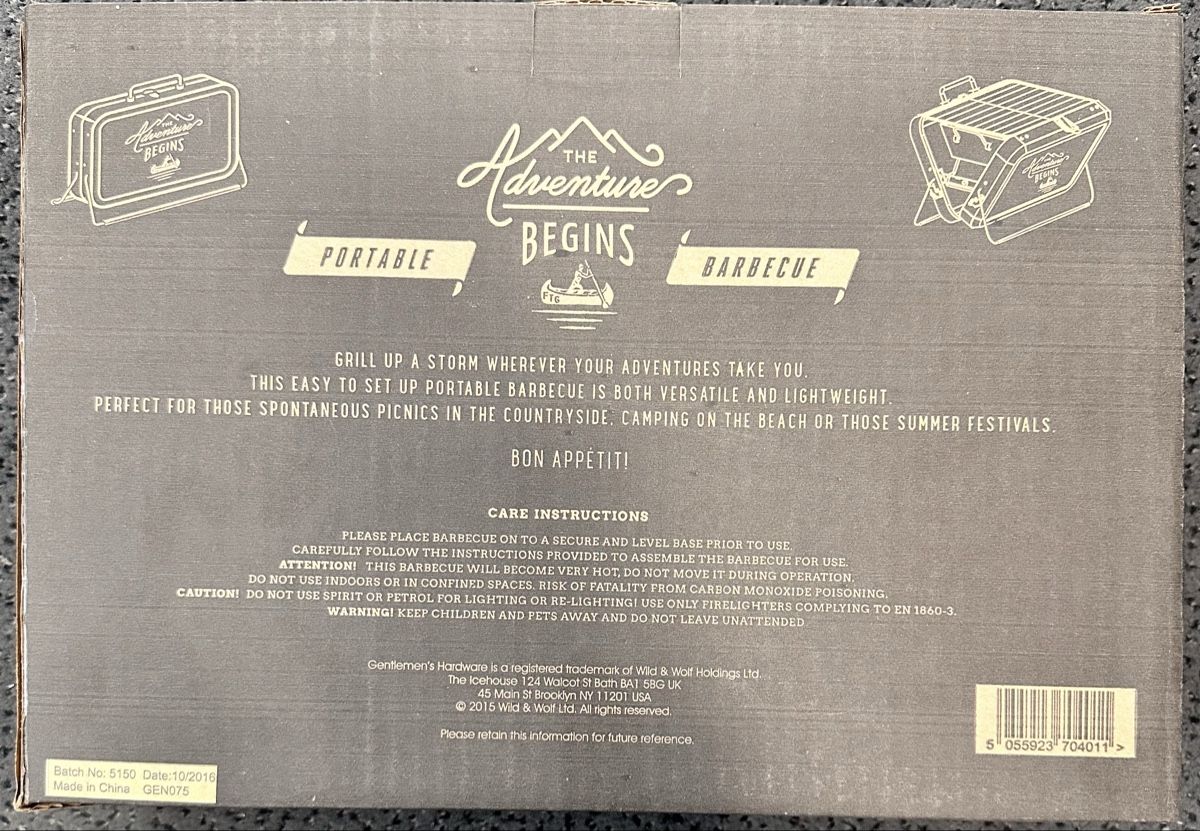 Griglie: Holzkohlegrill Gentlemen‘s Hardware – Nuovo e nell'imballaggio originale da Oberkirch LU venduto da Kermit1063 2