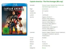 Captain America - The First Avenger (Bluray)