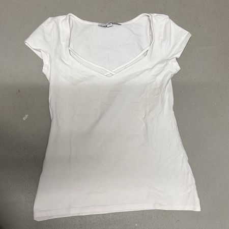 White T-Shirt women's short sleeve size XS