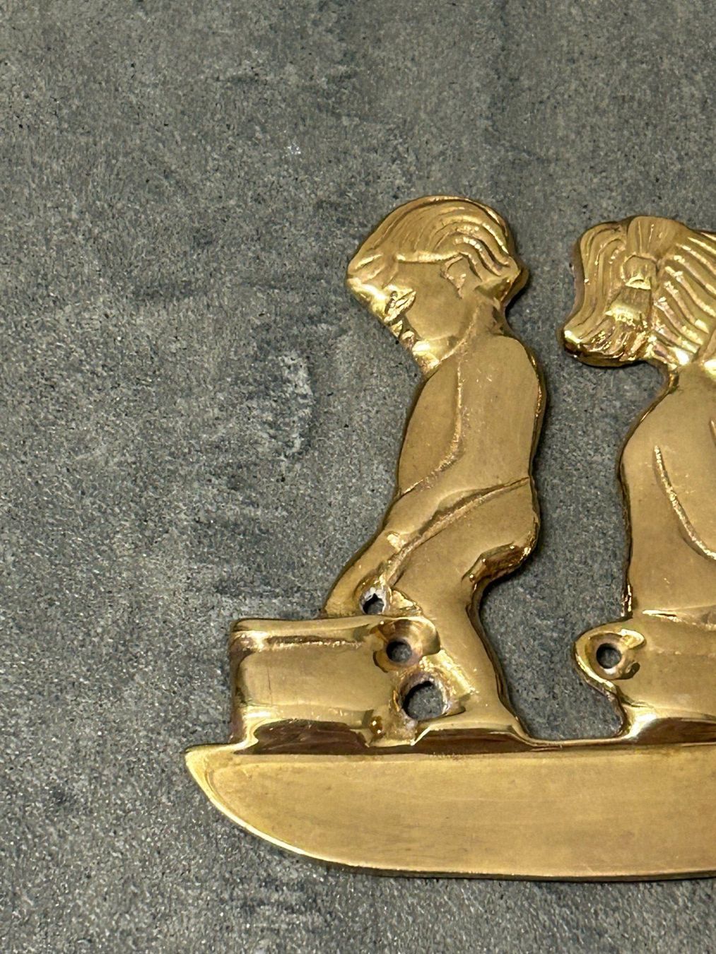Alle Dekorationen: vintage brass toilet decoration – Gebraucht aus Lausanne von Weber1007 2