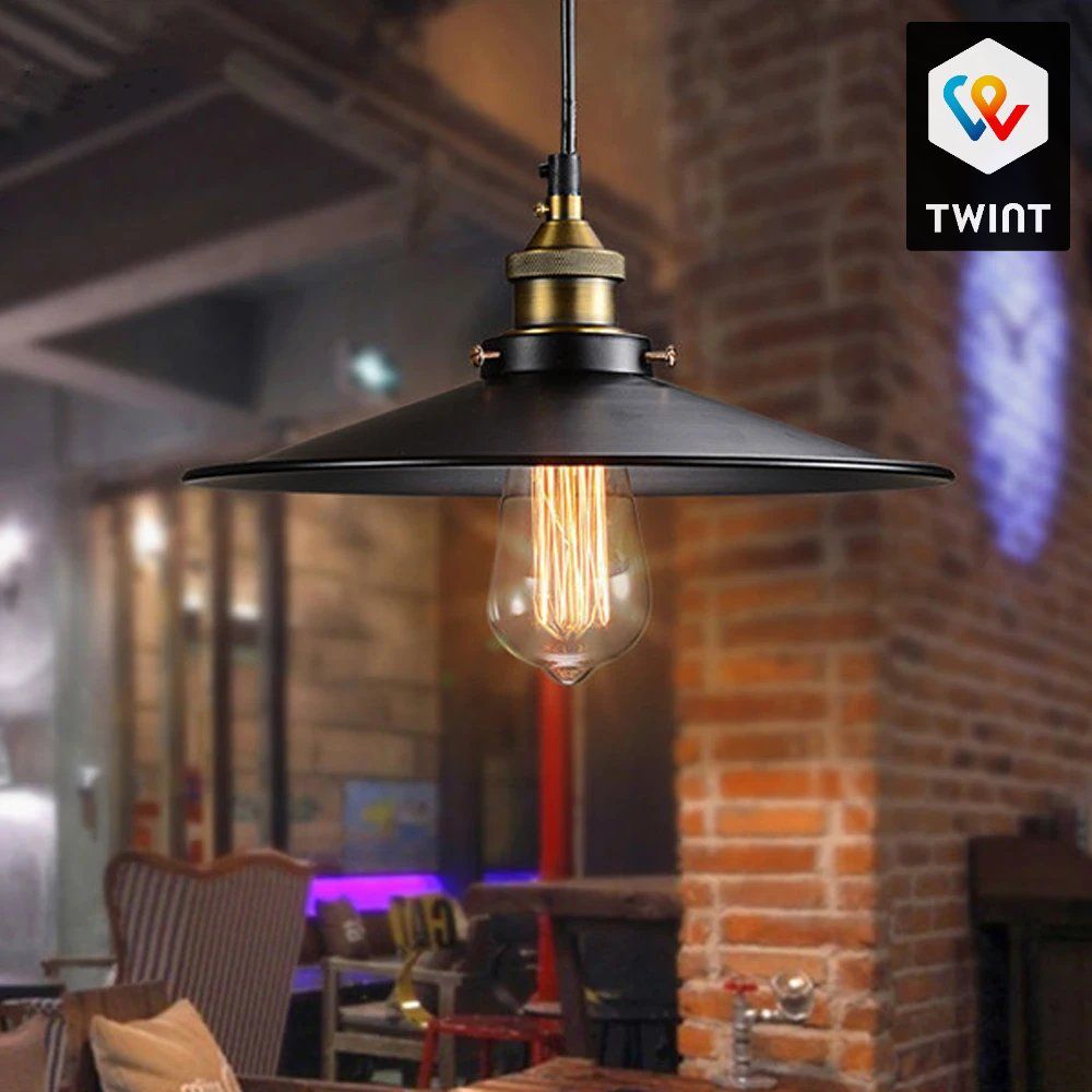 Lampadari & plafoniere: Lustre vintage industriel noir, – Nuovo e nell'imballaggio originale da Saignelégier venduto da onekeystore 2